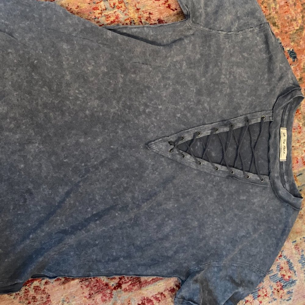 Free People Lace Up Top